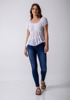 Imagen de BLUSA C/ VOLADOS Y CINTO