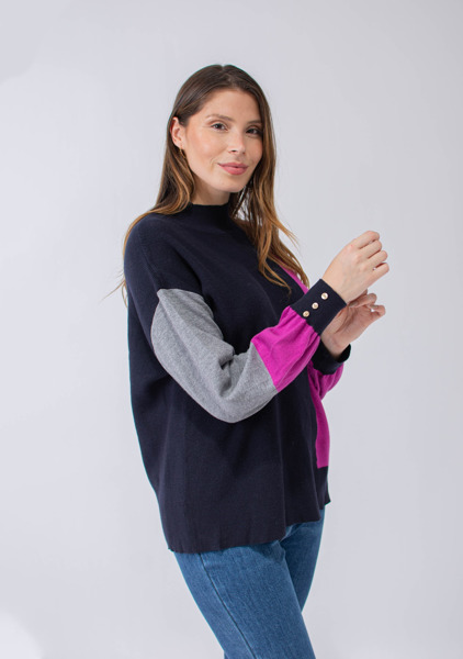 Imagen de BUZO TEJIDO COMBINADO