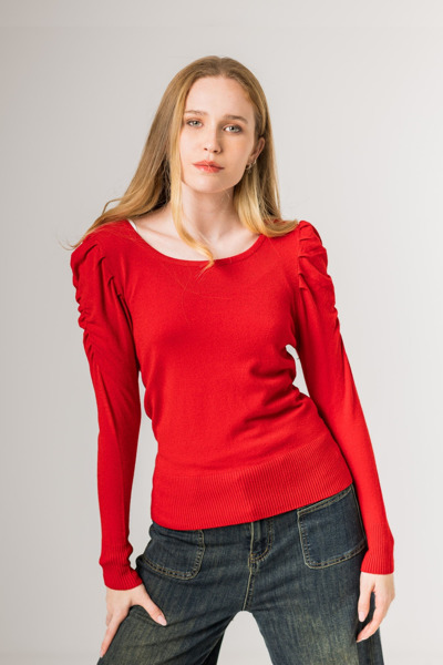 Imagen de BUZO HILO MANGA CON DISEÑO