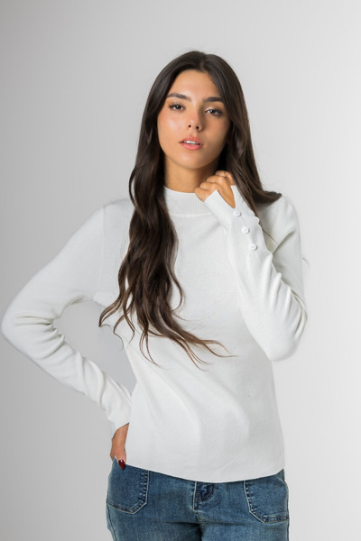 Imagen de BUZO TEJIDO C/ BOTONES EN MANGA