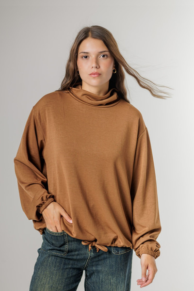 Imagen de BUZO DAMA C/ CAPUCHA Y LAZO