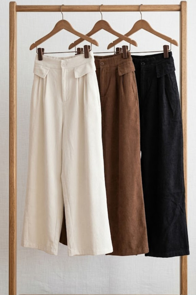 Imagen de PANTALON WIDE LEG C/ CINTURA ELASTIZADA