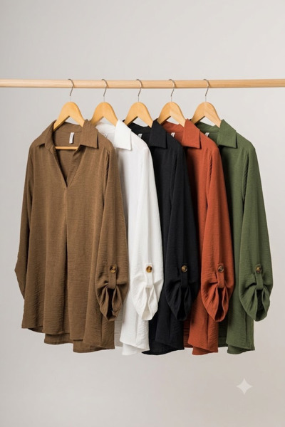 Imagen de BLUSA CON DISEÑO PLUS SIZE